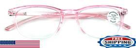 B0fs36zswk V.w.e. Lightweight Progressive Clear Bifocal Reading Glasses - No Line