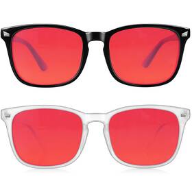 Ld001 Vbewo 2 Packs Professional Sleep Glasses With Medium 01 -black Transparent