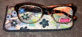 Vera Bradley 781096583041 Citrus Paisley Courtney Readers Blue Light Blocking 2.00 - Nip