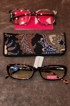 Vera Bradley 781096589890 2pr Chrysanthemum Crush Kristen And Java Navy Camo Tina Readers 2.00