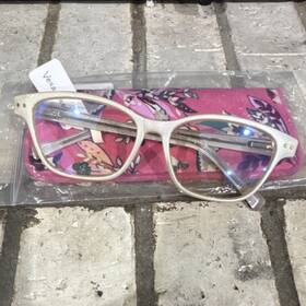 Cf0007 Vera Bradley Womens Cat Eye Blue-light Cream Frame Floral Case