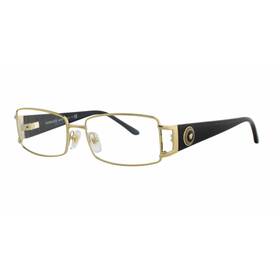 0ve1163m-1252-52 Versace Ve1163m Eyeglasses Pale Gold And Black 52mm