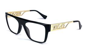 0ve3326u Versace New Reading Glasses Mod 3326-u Gb1 53-19 145 Black And Gold Frames Readers
