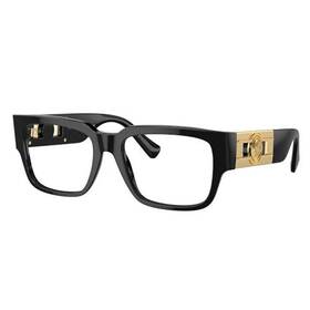 0ve3350 Versace Iconic Ve3350 Gb1 53mm Black Plastic Square Eyeglasses
