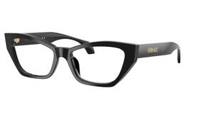 3373-u Versace New Reading Glasses Mod. Gb1 54-17 140 Black And Gold Frame Readers