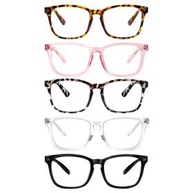 B08mq3qm2b Videbla 5-pack Blue Light Blocking Reading Glasses Spring Hinge Computer Readers