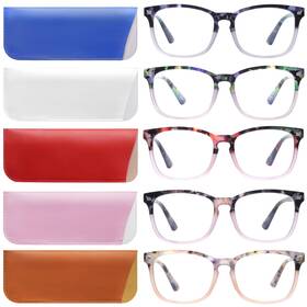 B0bc133bxc Videbla 5-pack Blue Light Blocking Reading Glasses Spring Hinge Computer Readers