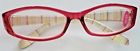 Viola Foster Grant Red Translucent Reading Glasses Free Soft Case