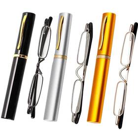 B09b3bzrkm Viseng 3 Pairs Slim Mini Metal Reading Glasses Compact Portable Lightweight