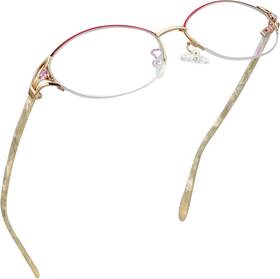 Vision 445004069074 Alloy Semi-rimless Reading Glasses Blue Light Blocking Anti Eyestrain