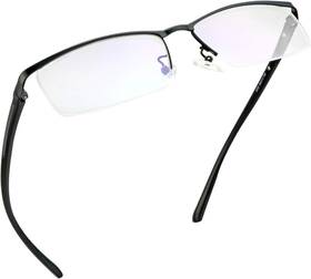 Vision 445017333353 Alloy Semi-rimless Reading Glasses Blue Light Blocking Anti Eyestrain