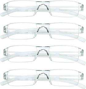 Vision 445052851843 4 Pairs Reading Glasses Blue Light Blocking Computer Women Men