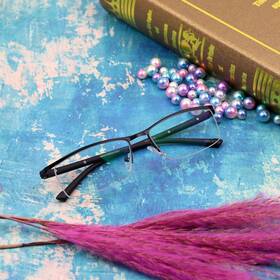 Vision 711181137347 Alloy Semi-rimless Reading Glasses Blue Light Blocking Anti Eyestrai