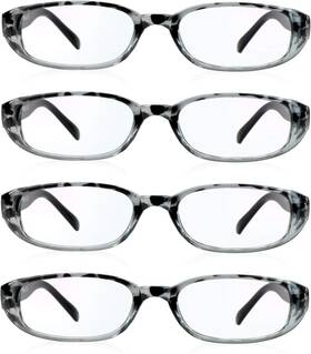 Vision 711181419726 4 Pairs Reading Glasses Blue Light Blocking Computer