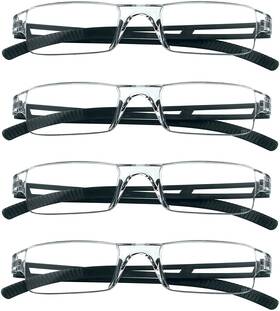 Vision 711181908145 4 Pairs Reading Glasses Blue Light Blocking Computer