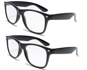Vision World Eyewear 728795347796 2 Pairs Deluxe Reading Glasses - Comfortable Stylish Simple Readers Magnifica