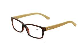 Vision World Eyewear 747906087468 Genuine Bamboo Rectangular Reading Glasses Men Women Readers To