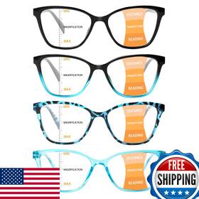 B0f53g7v27 Visiwell 4-pack Progressive Multifocus Blue Light Reading Glasses For Men Women
