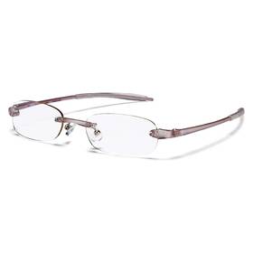 Visualites 751286114294 5 Pearl 1.50 Lightweight Oval Rimless Reading Glasses For Men And Woman