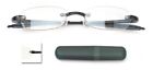 Visualities 7 Visualites Reading Glasses Rectangular Black Case
