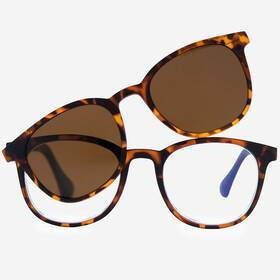 Vpmg8029-c2-tortoise Vitenzi Naples Progressive 49mm 2.00 Magnification - Tortoise