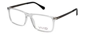 891-crystal-55-prog-bl Vivid Designer Multi-focus Blue Light Glasses 891 In Glossy Crystal Clear 55 Mm