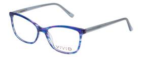 893-blue-52-prog-bl Vivid Designer Multi-focus Blue Light Glasses 893 Marble Bl/purple Ladies 52mm