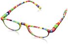 Vpo0250-50 Peepers Rainbow Stripes Oval Reading Glasses Plastic Frame 707470637223