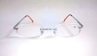W03709ss Unbranded Vintage Classic Small Rectangle Metal Rimless Reading Glasses Silve