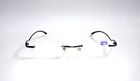Wa9014 Unbranded Vintage Classic Rectangle Metal Rimless Reading Glasses