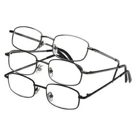 Walgreens 049022973695 3 Pair Value Pack 3.25 Reading Glasses In Metal Frames - New