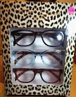 Wayfarer Inspired Betsey Johnson Nib 2.00 Readers Black Aqua Tortoise Shell Style Glasses 748212578176