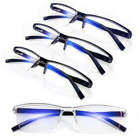 Wemootants 973569147155 4pcs Stylish Anti-blue-light Reading Glasses Men Computer Readers Lightweight