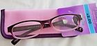 Wendy Pr Foster Grant Reading Glasses Soft Case Purple Pink