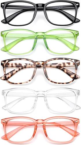 Wtbl012 Wintoo Blue Light Glasses For Woman Men 99% Blocking 5 Pack Mix Color-2