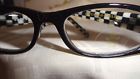 X1.50 Courtly Check With Thistle Emblem Mackenzie-childs B W Reading Glasses Case New