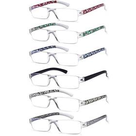 Xtrytrui 710050857416 Rimless Reading Glasses Women Blue Light Blocking 6 Colors Hd Anti Uv Li