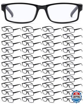 B0cmdb38hg Yexiya 50 Pack Reading Glasses Bulk With Spring Hinge - Classic Design
