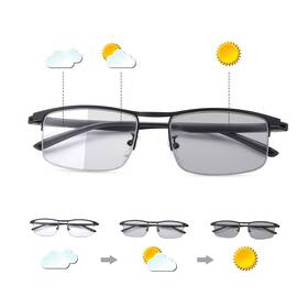 1813bs Yimi Ljimi Photochromic Progressive Multifocus Reading Glasses Multifocal Transiti