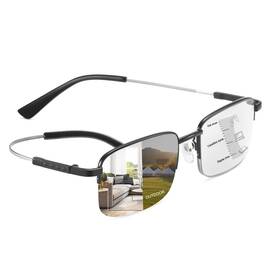 Bs-19002-2.0-a Yimi Multifocus Photochromic Reading Glasses Anti Blue Light Uv400 Sun Readers