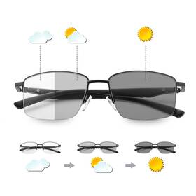 Rk05 Yimi Photochromic Multifocus Reading Glasses Progressive Blue Uv Sunglasses