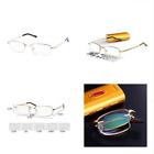 Yj0140407m Unisex Metal Magnifiers Frame Foldable Reading Glasses Travel 611355088133