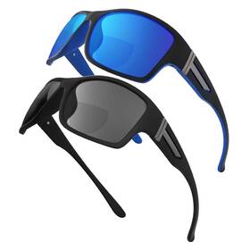 Yo621 Yoboco Bifocal Sunglasses For Men - Reading With Readers Built In 2.5