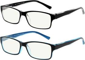 Yogo Vision 811388039908 Blue Set Of Shiny Black Inner Clear And
