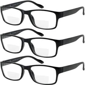 Yogo Vision 840217205177 Bifocal Reading Glasses For Men And Women Rectangle Multifocal Readers With S