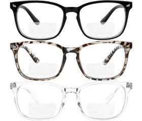 Yogo Vision 840217206846 Bifocal Reading Glasses For Women Men Rectangle Multifocal Readers Fashion Ne