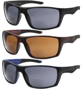 Yogo Vision 840217207751 Bifocal Reading Sunglasses For Men Women Sports Wrap Around Reader Glasses -0