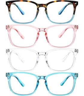 Sc-7500-c1c2c13c7 Yogo Vision 54-18-140 4 Pcak Transparent Pink Clear Blue Brown Havana And