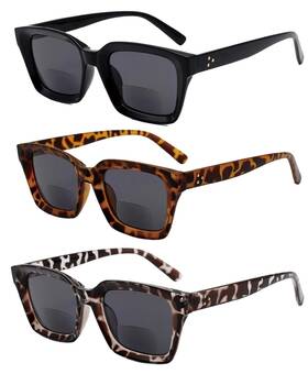 Sc-7528 Yogo Vision Sc-7528- 2.5 Bifocal Reading Sunglasses For Women-classic Trendy Retro Style