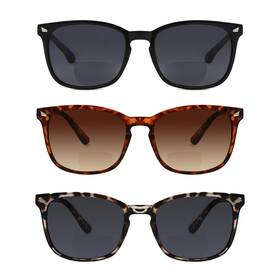 Sc-7534 Yogo Vision Sc-7534- 3b Bifocal Reading Sunglasses Men Women Classic Retro Uv400 Sun Readers